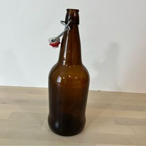Liter Amber Glass Bottle